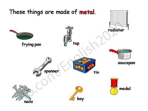 things that are metal in the house|100 things made from metal.